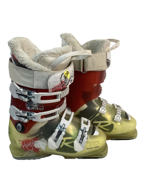 Vist Large View of Product Image Which is Used Rossignol ELECTRA PRO SL 110 Womens DH Ski Boot Yellow 235 MP - J05.5 - W06.5 11709-S000064210