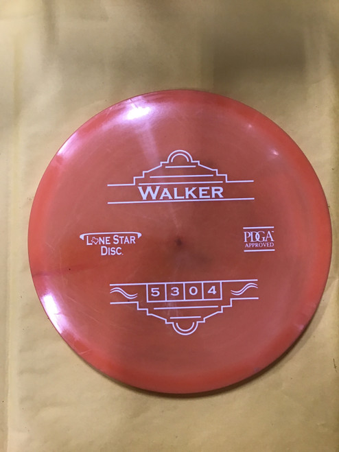 Used Lone Star Disc ALPHA WALKER Disc Golf Mid Range Orange 175g 10242-S000262377