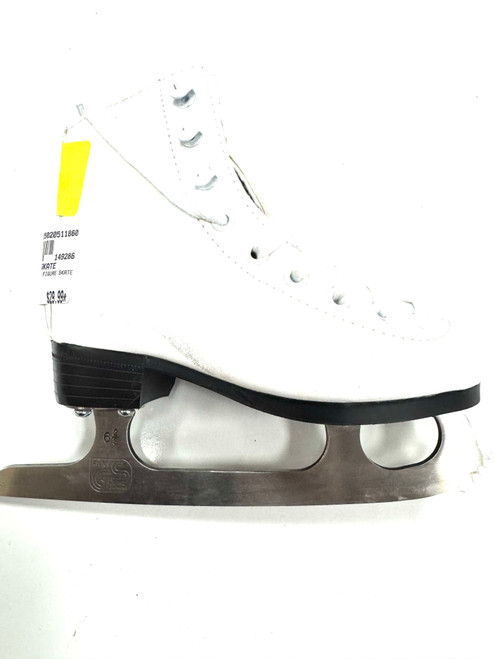 Vist Large View of Product Image Which is Used WinnWell FIGURE SKATE Girls Figure Skate White Youth 10.0