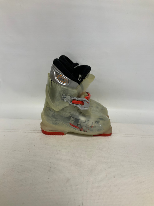 Used Alpina ZOOM Boys DH Ski Boot Almond 200 MP - Y13.5 11823-S000029208
