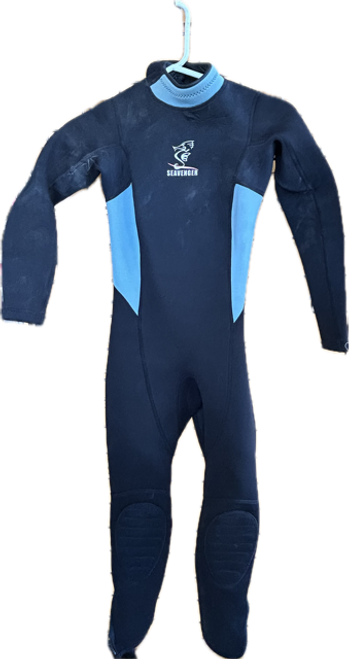 Vist Large View of Product Image Which is Used Junior Full Wetsuit Turquoise JR 12