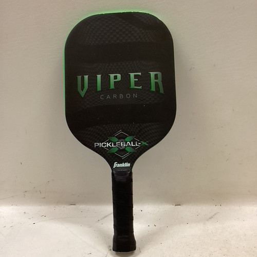 Vist Large View of Product Image Which is Used Franklin VIPER CARBON Pickleball Racquet Black And Green 11725-S000480633