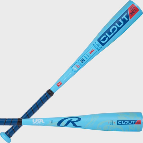Vist Large View of Product Image Which is New 2025 Rawlings Clout 25" 14oz USA 2 5/8" Barrel -11 T-Ball Bat 25/14  11731-EASR00704822