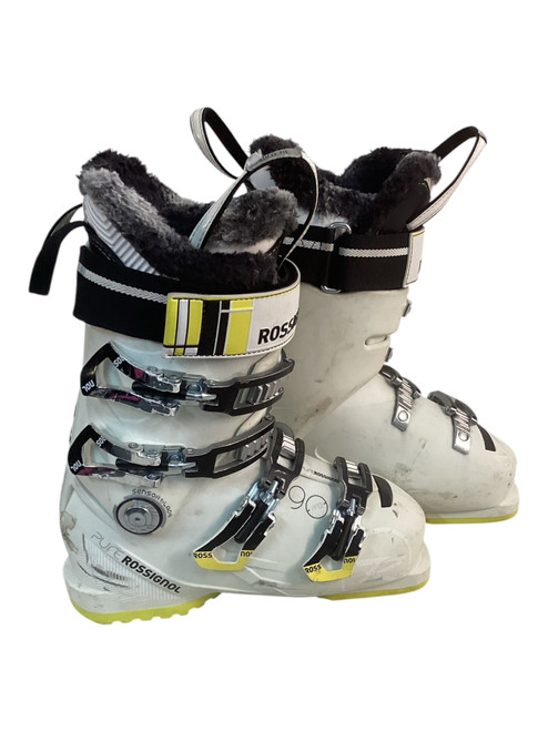 Vist Large View of Product Image Which is Used Rossignol PURE Womens DH Ski Boot White 235 MP - J05.5 - W06.5 11709-S000064272