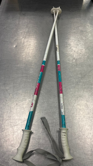 Used Salomon POLES Girls DH Ski Pole White 100 cm / 40 in 11339-S000185370