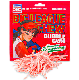Vist Large View of Product Image Which is New Big League Chew Strawberry