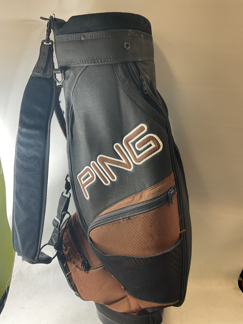 Used Ping HOOFER Mens Stand Bag Brown