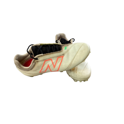 Vist Large View of Product Image Which is Used New Balance BURN LAX Cleats Mens White Senior 8