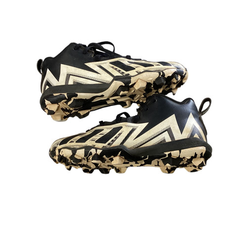 Vist Large View of Product Image Which is Used Adidas Jr FB Cleats Black And White Junior 02