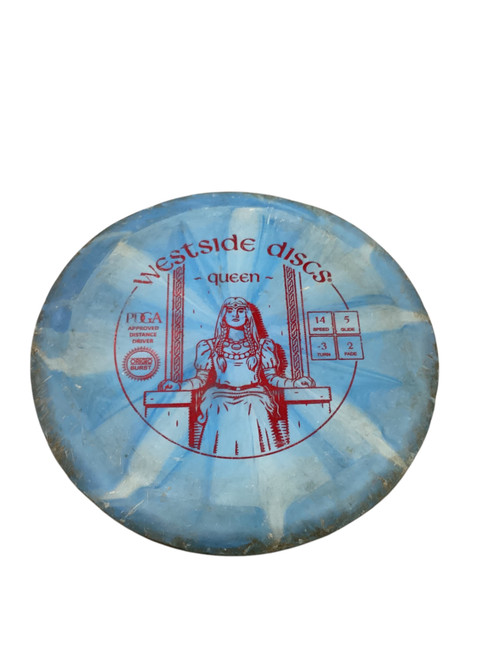 Vist Large View of Product Image Which is Used Westside QUEEN Disc Golf Driver Royal Blue