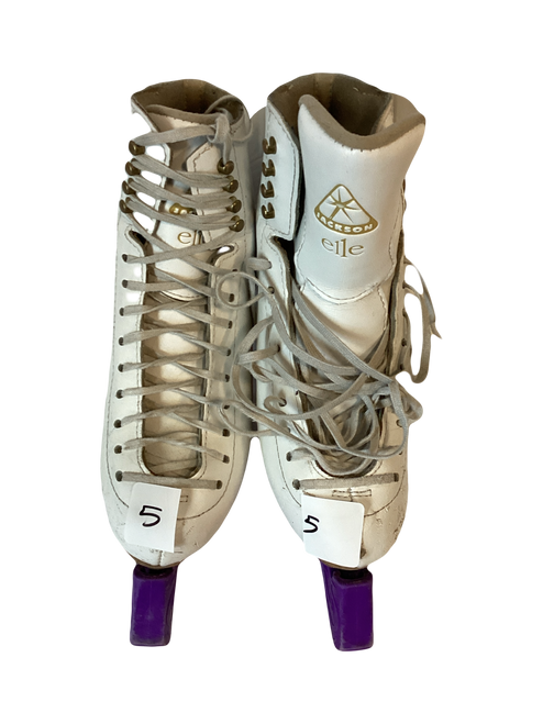 Vist Large View of Product Image Which is Used Jackson ELLE WomensFigure Skate White Senior 5