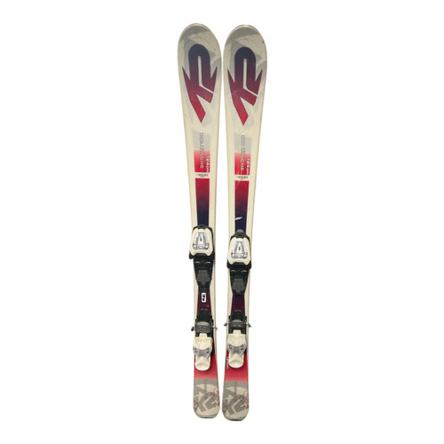 Vist Large View of Product Image Which is Used K2 COMANCHE Boys DH Ski/Binding White 124 cm