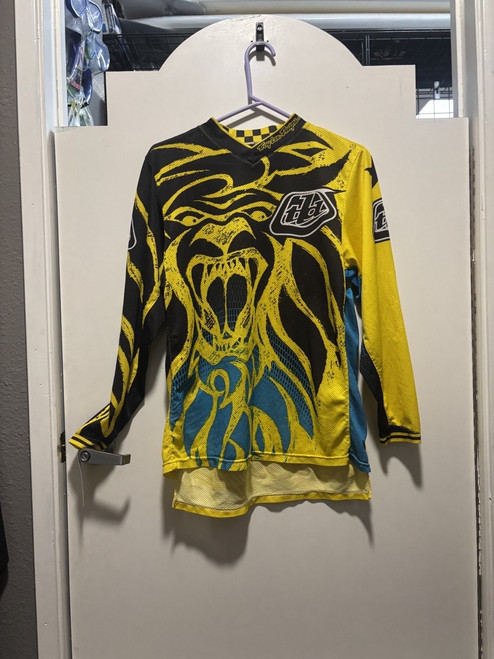Vist Large View of Product Image Which is Used Troy Lee Designs Adult Top Yellow SM