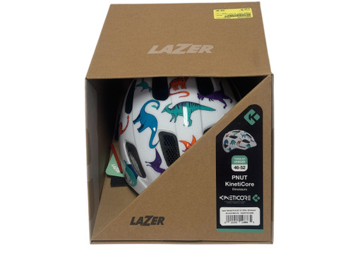 Vist Large View of Product Image Which is New 2024 LAZER PNUT KinetiCore Dinosaurs Toddle Bike Helmet 46-52cm