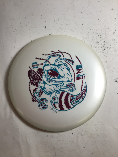 Used Discraft BIG Z BUZZZ Disc Golf Mid Range White 179g 10105-S000274232