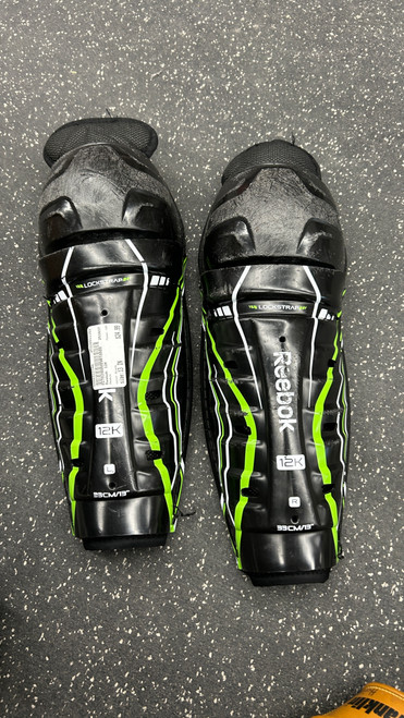 Vist Large View of Product Image Which is Used Reebok 12K Intermediate Shin Guards Black 13" 11162-S000422748