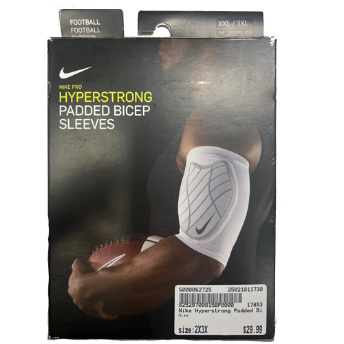 Vist Large View of Product Image Which is NEW Nike Football Hyperstrong Padded Bicep Sleeves 2X/3X 11730-S000062725