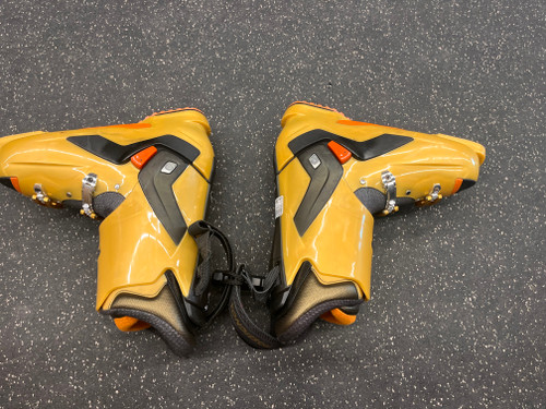 Vist Large View of Product Image Which is Used Rossignol ELITE PRO 1 Mens DH Ski Boot Gold 295 MP - M11.5