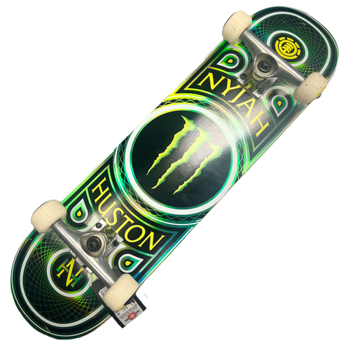 Used Element NYJAH HUSTON Complete Skateboard Green Regular 11730-S000062733