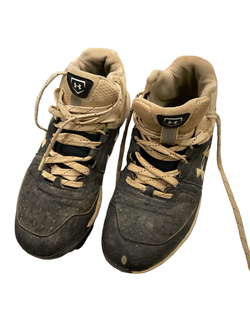 Vist Large View of Product Image Which is Used Under Armour ARMOUR BOUND CLEATS BB/SB Cleats Black Youth 06.0