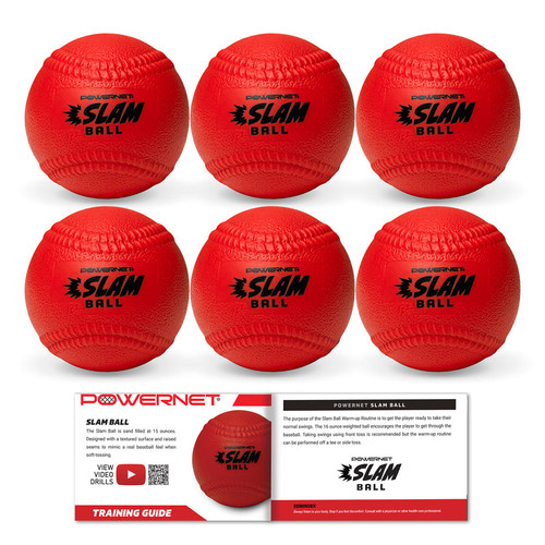 Vist Large View of Product Image Which is New PowerNet Slam Ball 6-Pack 11820-PNT1232