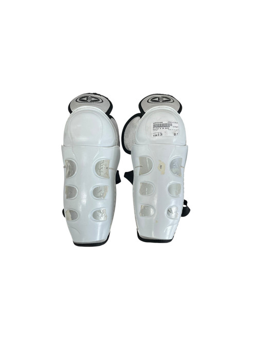 Vist Large View of Product Image Which is Used Easton 8 IN SHIN Junior Shin Guards White 8" 11833-S000161640