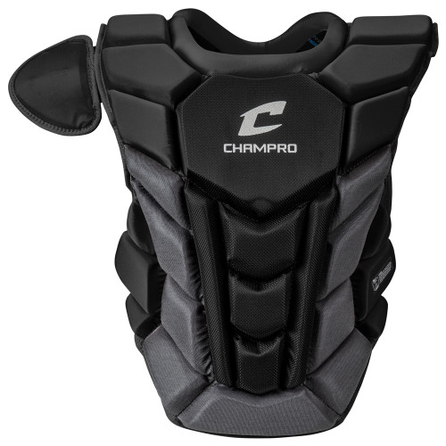 Vist Large View of Product Image Which is New Champro Optimus Pro+ Chest Protector 15.5" Black