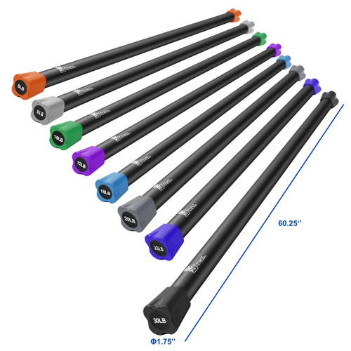 Vist Large View of Product Image Which is New WEIGHTED BODY BAR 20 LB