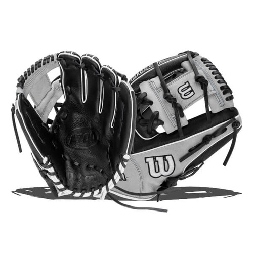 Vist Large View of Product Image Which is New Wilson A700 BB/SB Glove RH Throw Black And Red 12" 11792-WILWBW101427115
