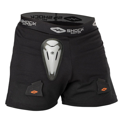 Vist Large View of Product Image Which is Shock Doctor Core Loose Adult Hockey Short with BioFlex Cup #SD31750