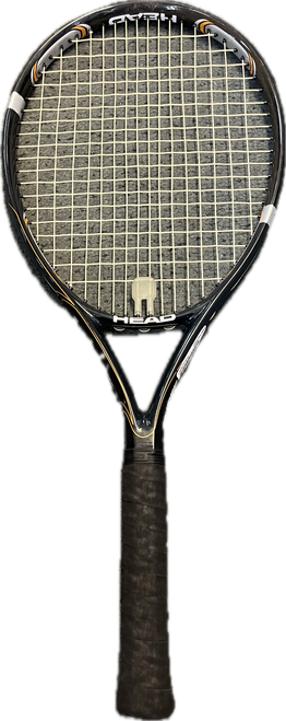 Vist Large View of Product Image Which is Used Head Racquet THREE STAR Adult Tennis Racquet Black 4 1/2