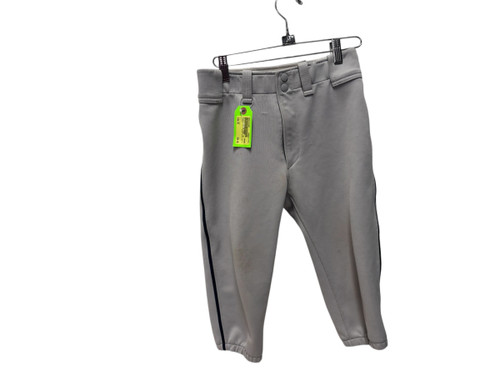 Vist Large View of Product Image Which is Used Mizuno Knicker Style Piped 28-30" Youth XL Baseball Pant Grey/Navy XL