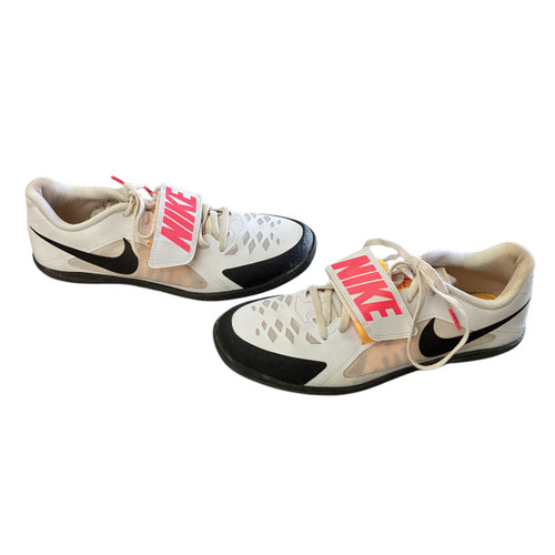 Vist Large View of Product Image Which is Used Nike Track & Field Cleats Adult White Senior 8