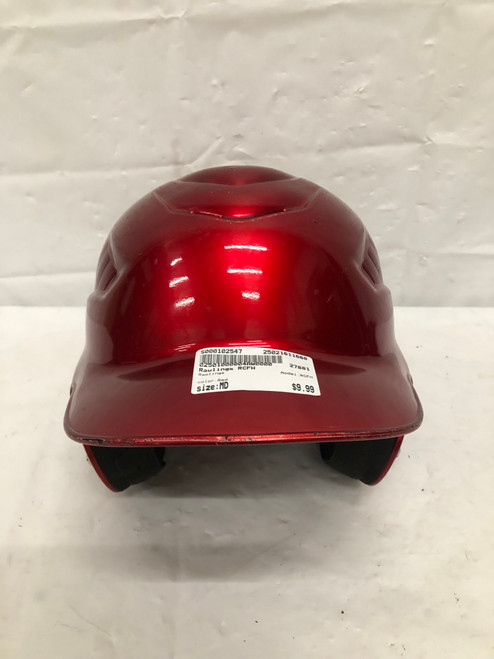 Used Rawlings RCFH Batting Helmet No Mask Red MD 11668-S000102547
