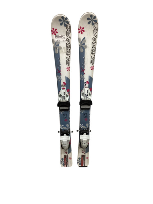 Vist Large View of Product Image Which is Used Blizzard X-SPRIT Girls DH Ski/Binding White 100 cm