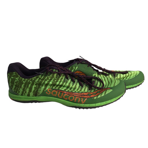Vist Large View of Product Image Which is Used Asics Track & Field Cleats Adult Green Senior 11