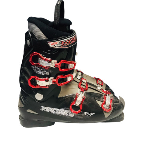 Vist Large View of Product Image Which is Used Tecnica MEGA +8 Mens DH Ski Boot Black 315 MP - M13.5