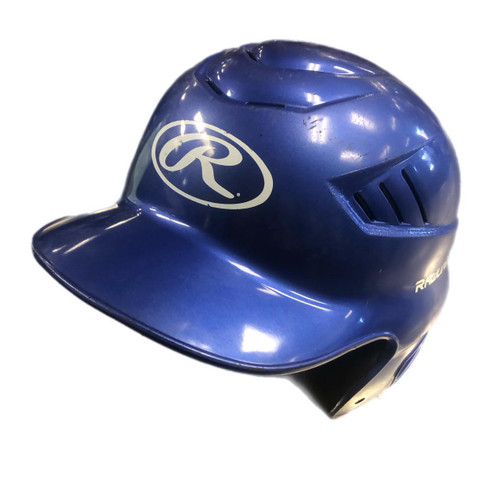 Vist Large View of Product Image Which is Used Rawlings RCFH Batting Helmet No Mask Navy Blue One Size 11730-S000062897