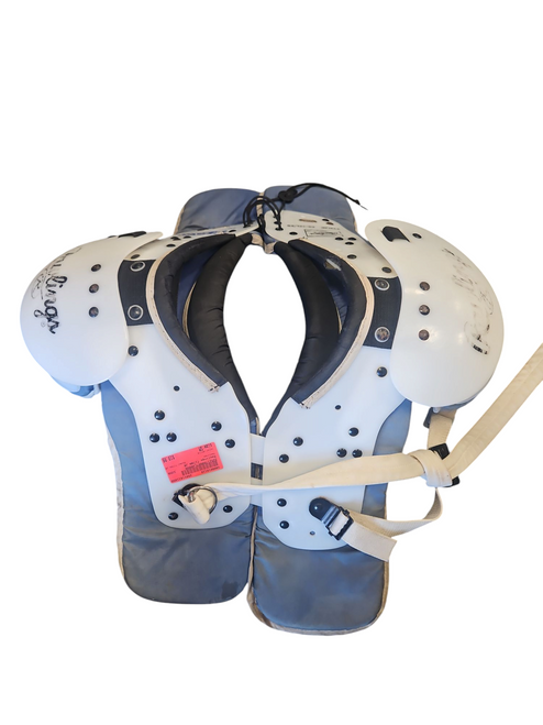 Used Rawlings TITAN JR FB Shoulder Pads White SM 11850-S000019128