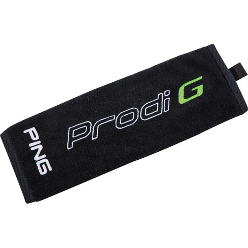Vist Large View of Product Image Which is Used Ping JR TRI-FOLD Towel Black And Green Junior