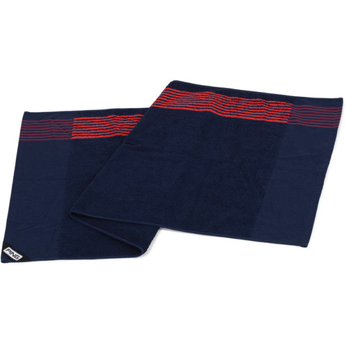 Vist Large View of Product Image Which is New Ping PLAYERS TOWEL Navy Blue Adult