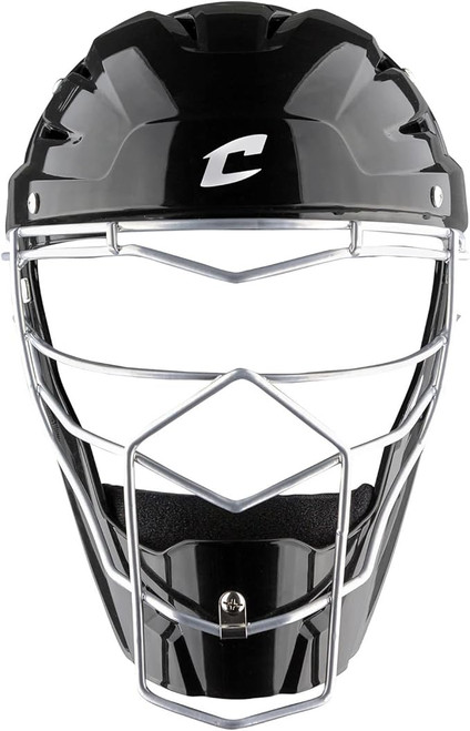 Vist Large View of Product Image Which is New Champro OPTIMUS MVP CATCH HELMET ADT BLACK