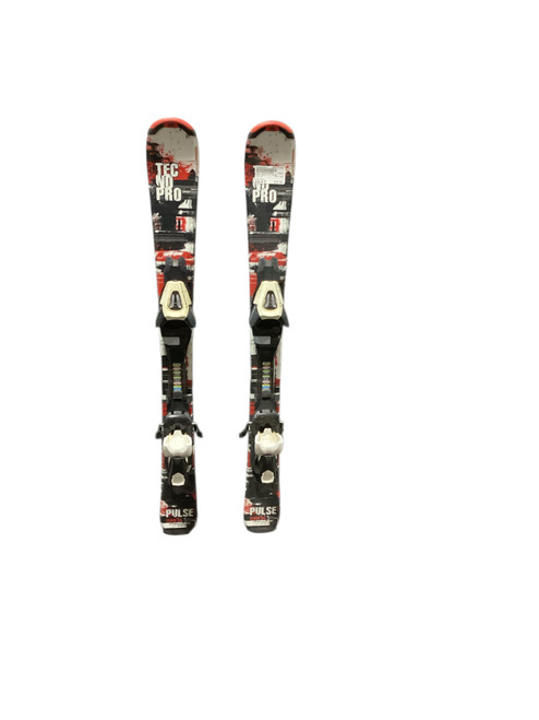 Vist Large View of Product Image Which is Used Tecno Pro PULSE Boys DH Ski/Binding Black 90 cm