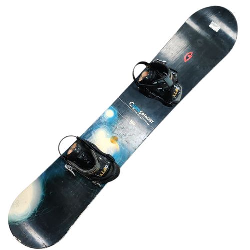 Vist Large View of Product Image Which is Used Ride CATALYST Mens Snowboard/Bindings Black 160 cm 11218-S000395409