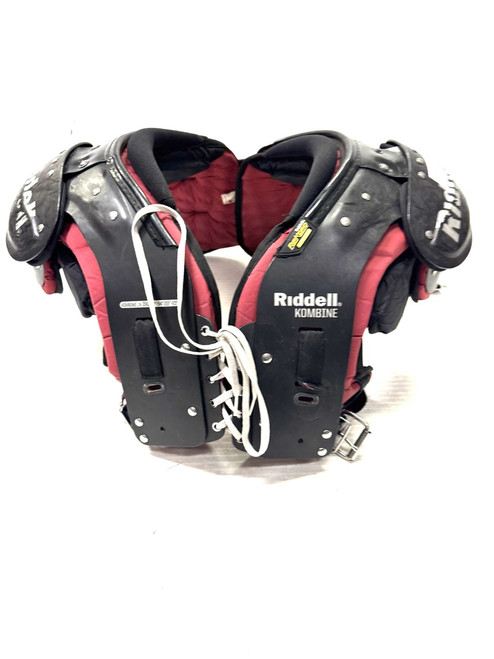 Used Riddell KOMBINE FB Shoulder Pads Black 3X 11860-S000286143