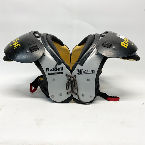 Vist Large View of Product Image Which is Used Riddell X FORCE II FB Shoulder Pads Grey LG 11805-S000054765