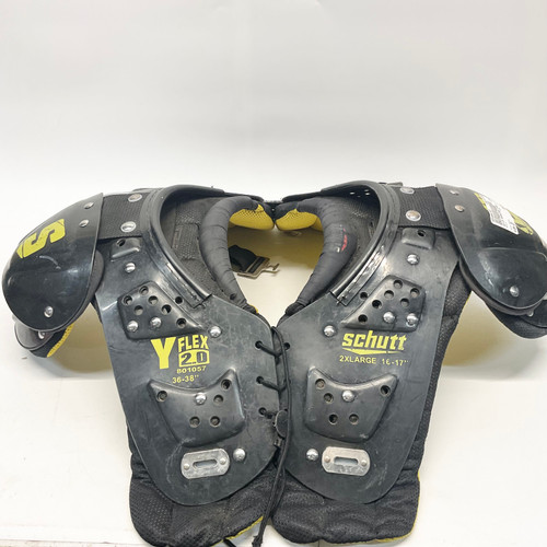 Vist Large View of Product Image Which is Used Schutt Y FLEX 2.0 FB Shoulder Pads Black 2X 11805-S000054767
