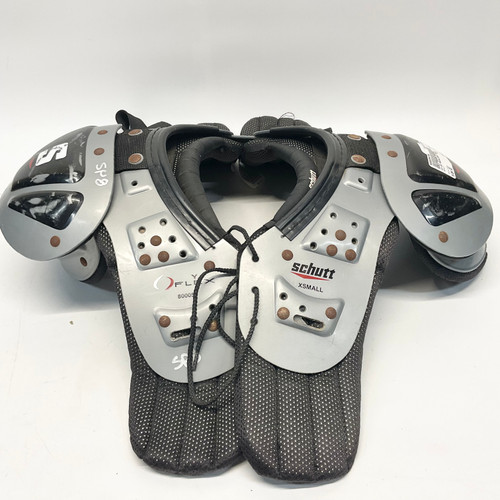 Vist Large View of Product Image Which is Used Schutt Y FLEX FB Shoulder Pads Grey XS 11805-S000054768