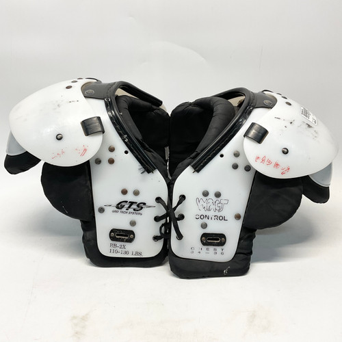Vist Large View of Product Image Which is Used GTS IMPACT CONTROL FB Shoulder Pads White 2X 11805-S000054769