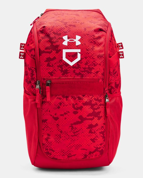 Vist Large View of Product Image Which is Under Armour Utility Baseball Print Backpack Red Camo #1369318